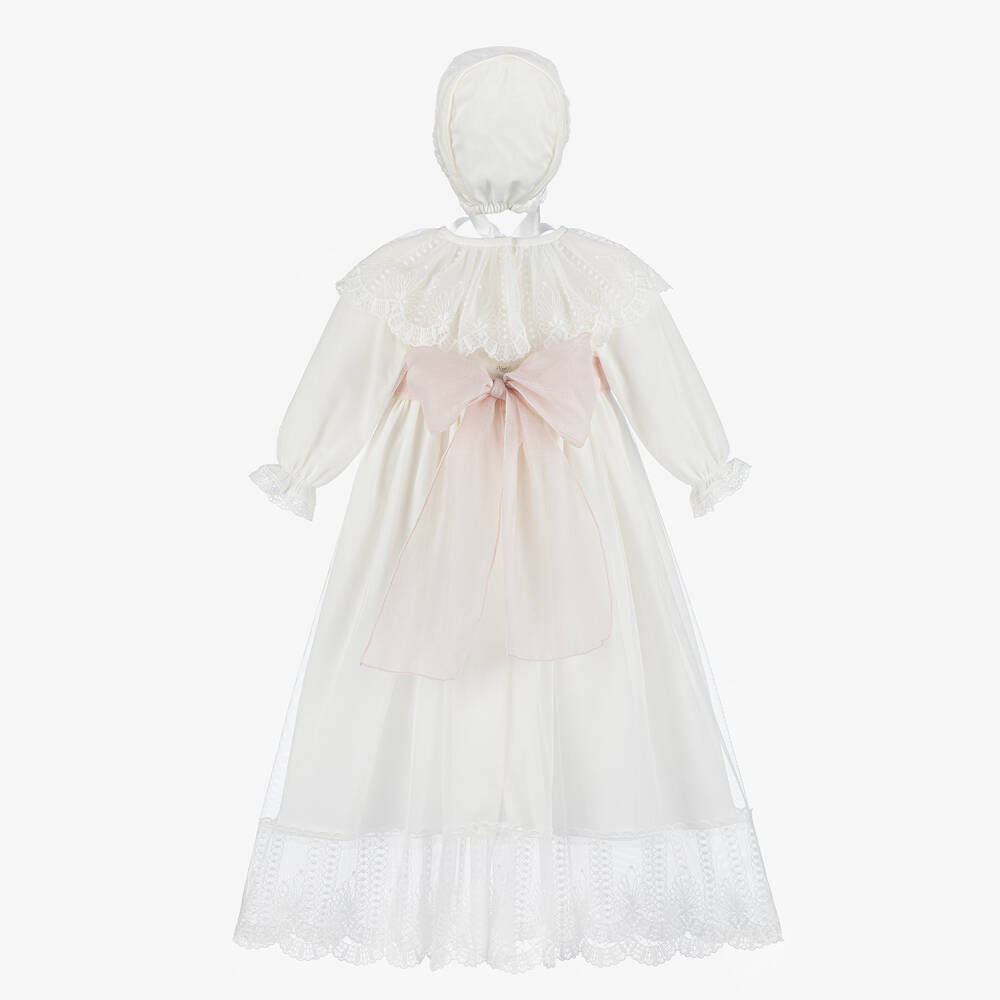 Artesanía Granlei-Girls Ivory Ceremony Gown | Childrensalon