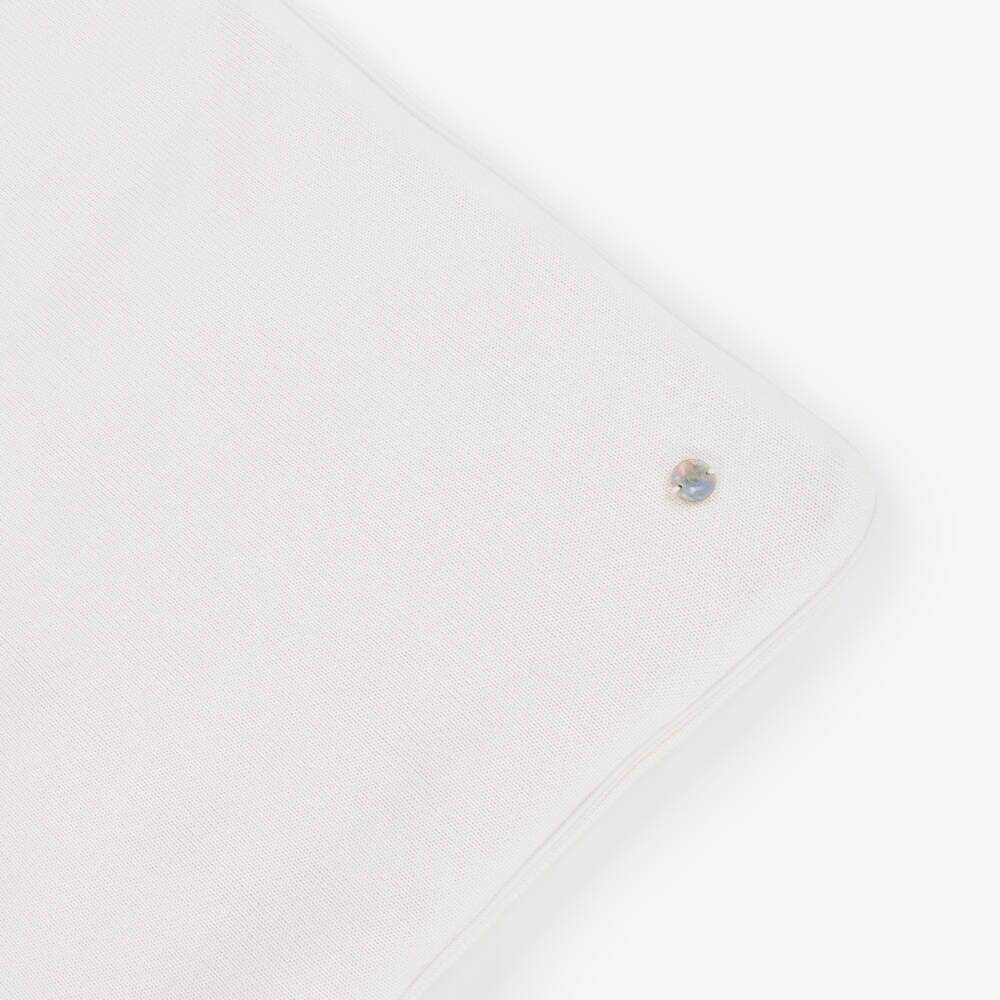 Artesanía Granlei-Ivory Knit Floral Baby Nest (72cm) | Childrensalon