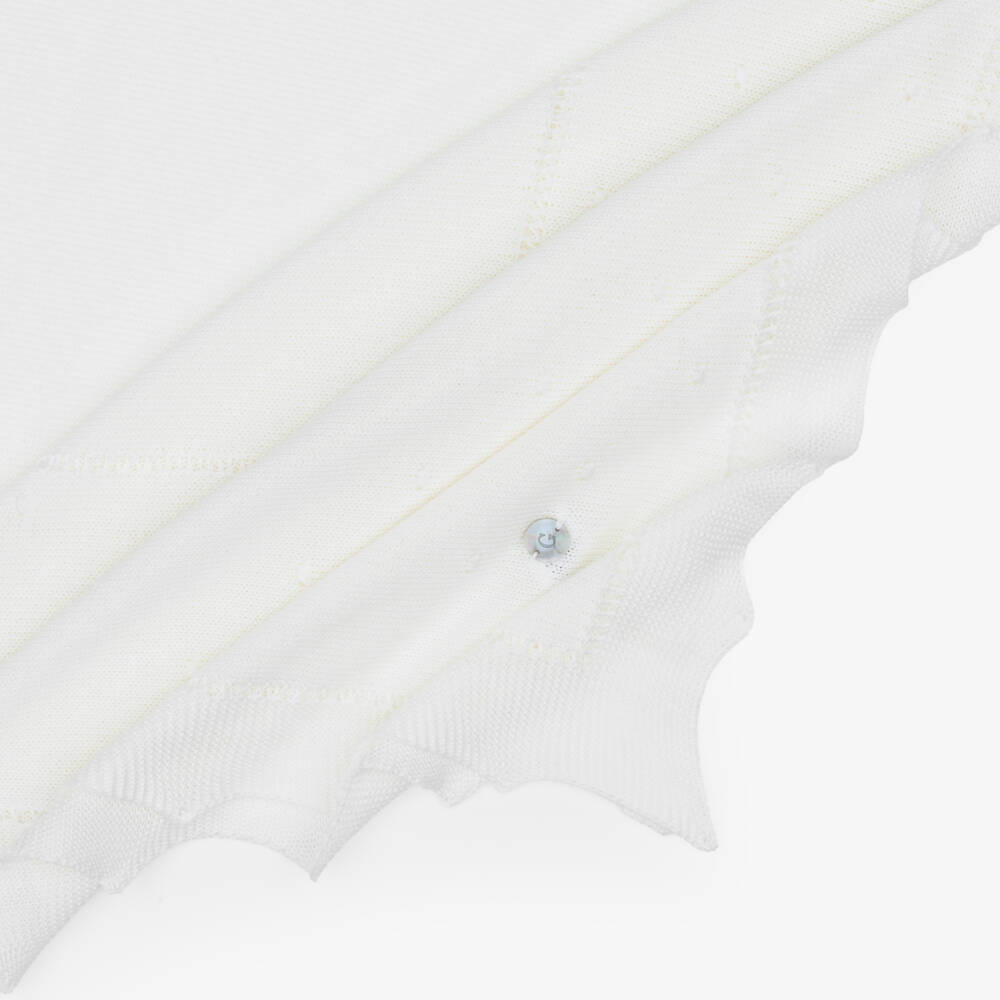 Artesanía Granlei-شال محبوك لون عاجي للأطفال الرضع (128 سم) | Childrensalon