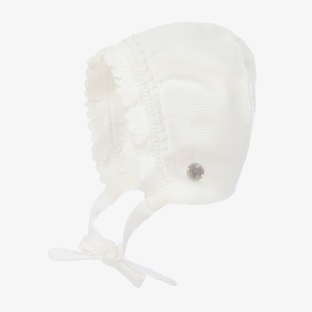 Artesanía Granlei-طقم أفرول أكريليك محبوك لون عاجي | Childrensalon