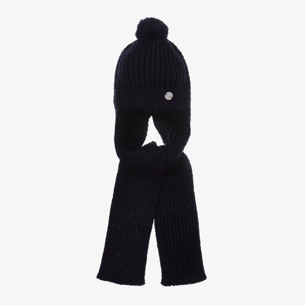 Artesanía Granlei-قبعة أكريليك محبوك لون كحلي | Childrensalon