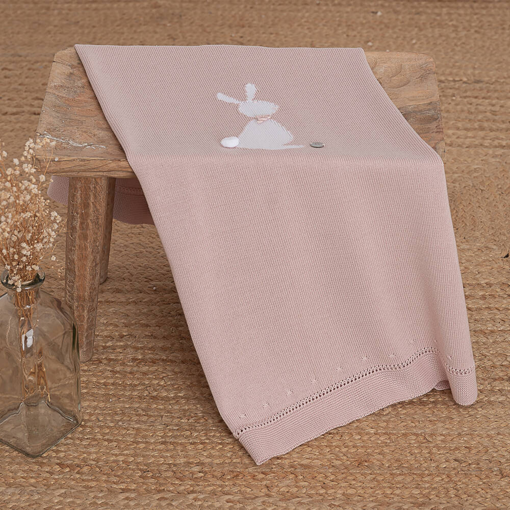Artesanía Granlei-Pink Bunny Baby Blanket (82cm) | Childrensalon