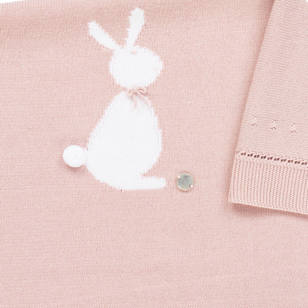 Artesanía Granlei-Pink Bunny Baby Blanket (82cm) | Childrensalon