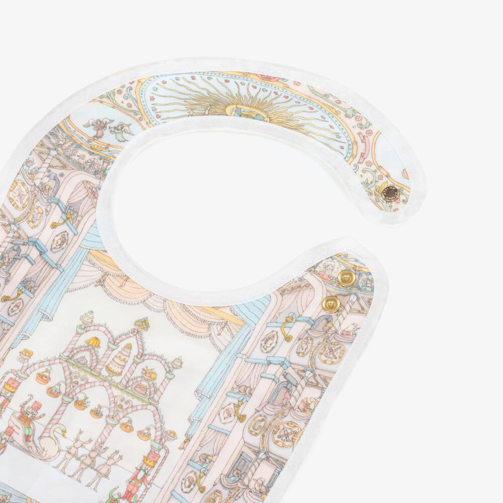 Atelier Choux Paris-مريلة بطبعة الأوبرا قطن عضوي لون أزرق | Childrensalon