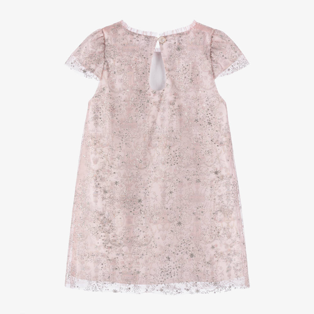 Atelier Choux Paris-فستان لون زهري برّاق للبنات | Childrensalon