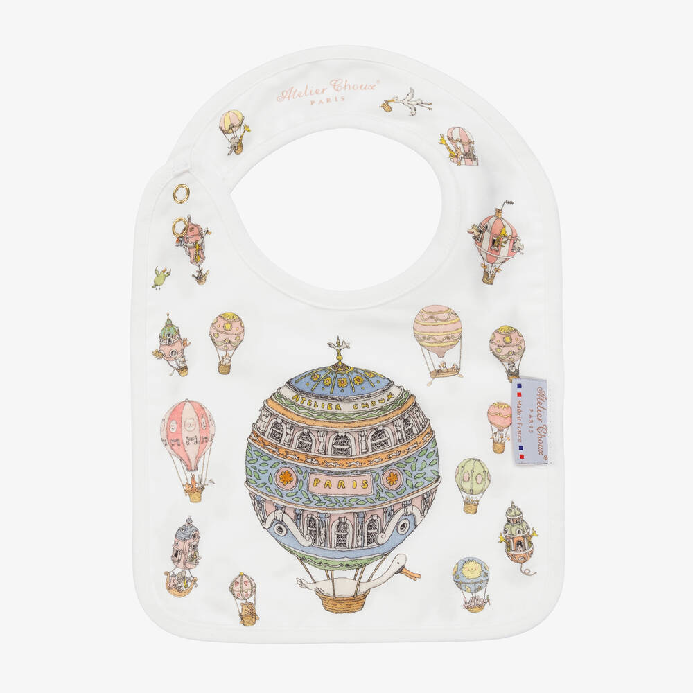 Atelier Choux Paris-مريلة قطن عضوي لون عاجي للأطفال | Childrensalon