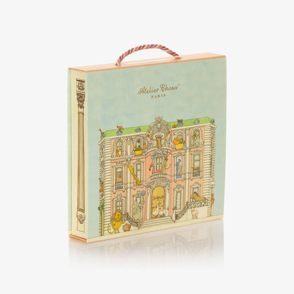 Atelier Choux Paris-قماط قطن عضوي موسلين لون زهري (97 سم) | Childrensalon