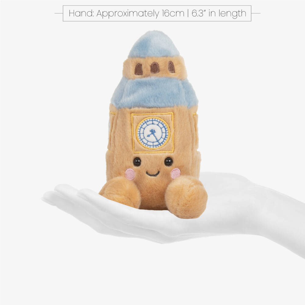 Aurora-Beige & Blue Big Ben Soft Toy (14cm) | Childrensalon