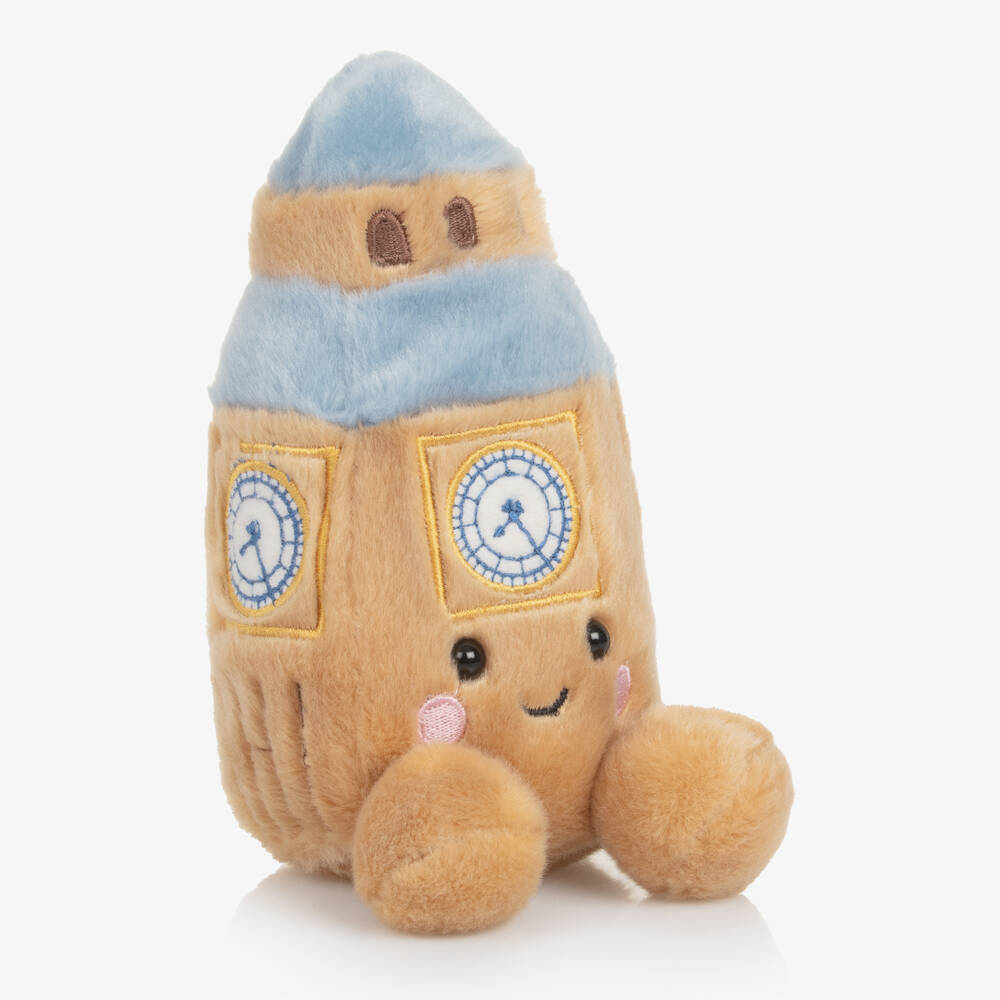 Aurora-Beige & Blue Big Ben Soft Toy (14cm) | Childrensalon