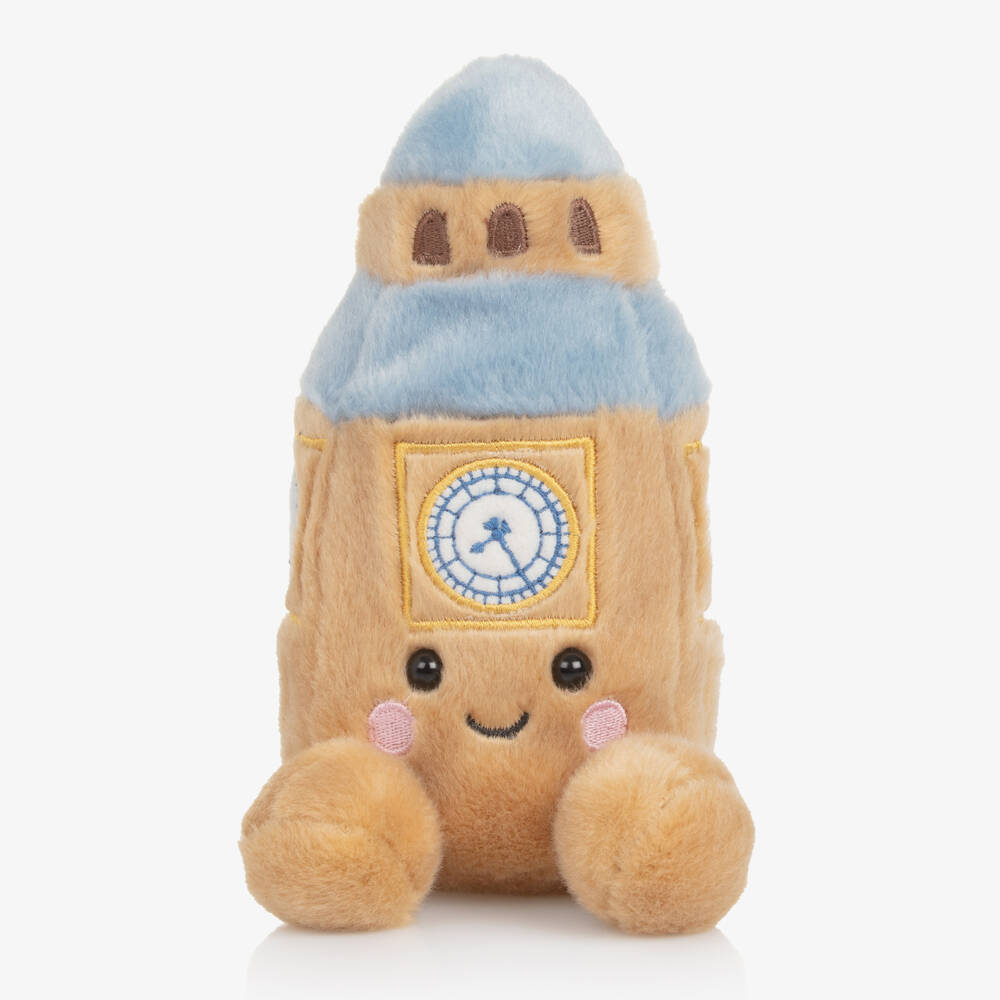 Aurora-Beige & Blue Big Ben Soft Toy (14cm) | Childrensalon