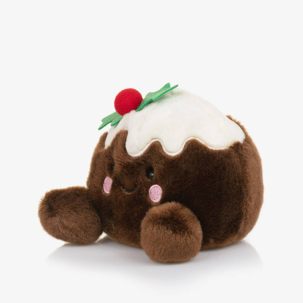 Aurora-Brown Carol Christmas Pudding Soft Toy (13cm) | Childrensalon
