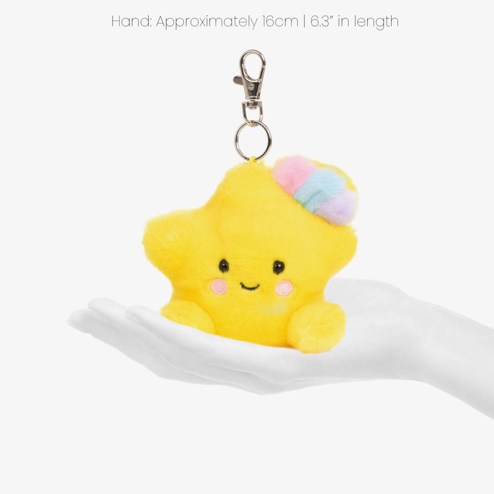 Aurora-Girls Yellow Pisces Shooting Star Bag Charm (10cm) | Childrensalon