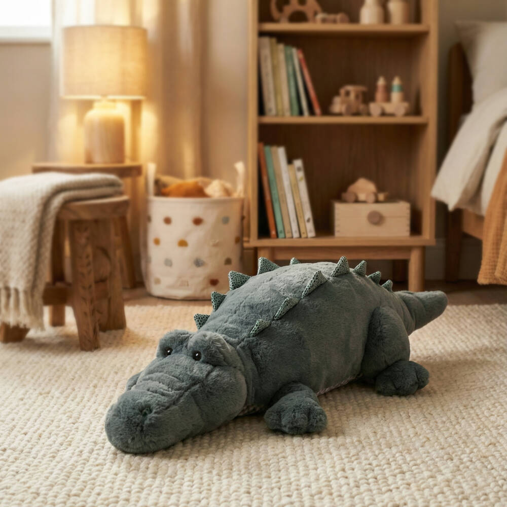 Aurora-لعبة طرية بتصميم التمساح الأخضر (64 سم) | Childrensalon