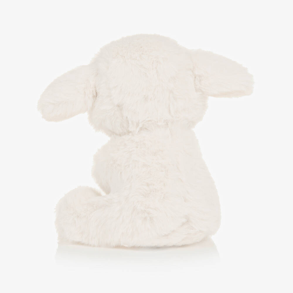 Aurora-Ivory Lamb Baby Rattle Toy (14 cm) | Childrensalon
