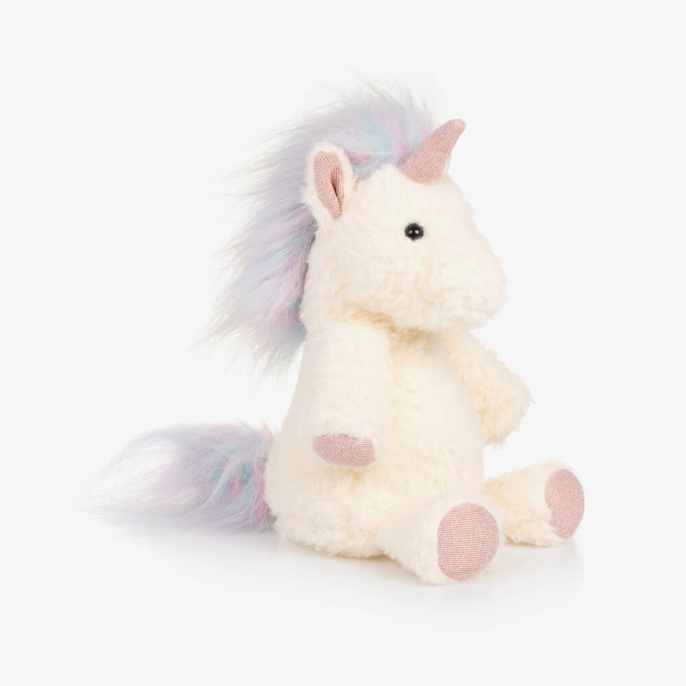 Aurora-Ivory Unicorn Soft Toy (25cm) | Childrensalon