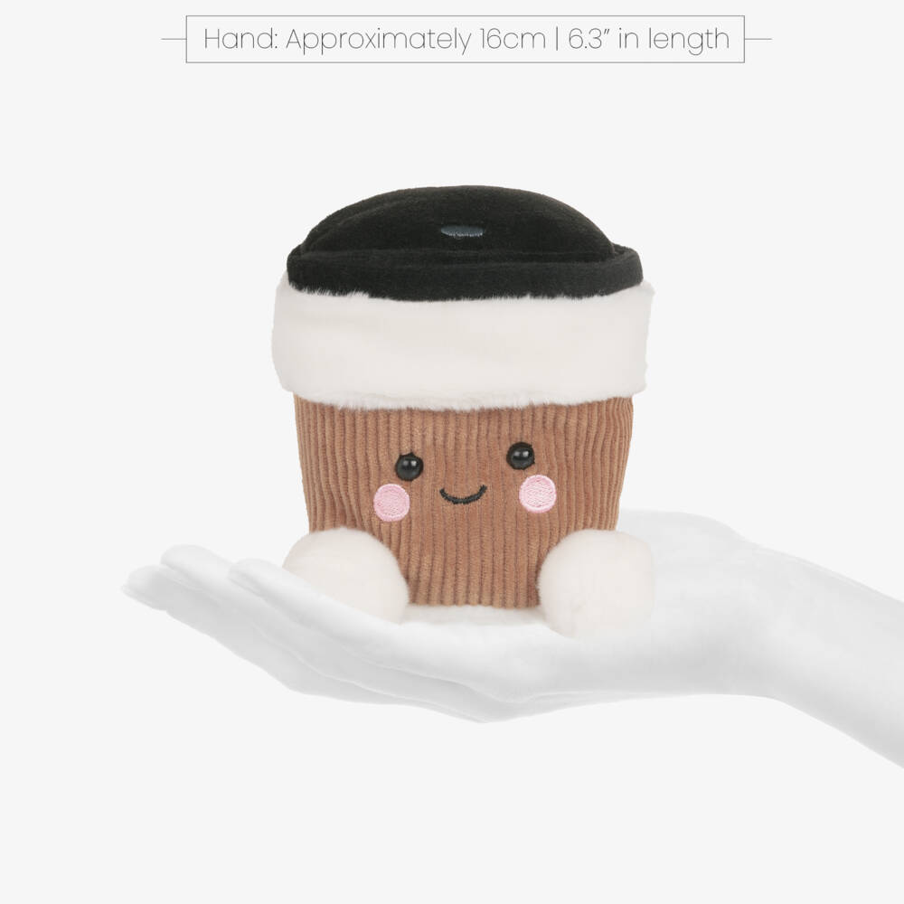 Aurora-Light Brown Essie Coffee Cup Soft Toy (13cm) | Childrensalon