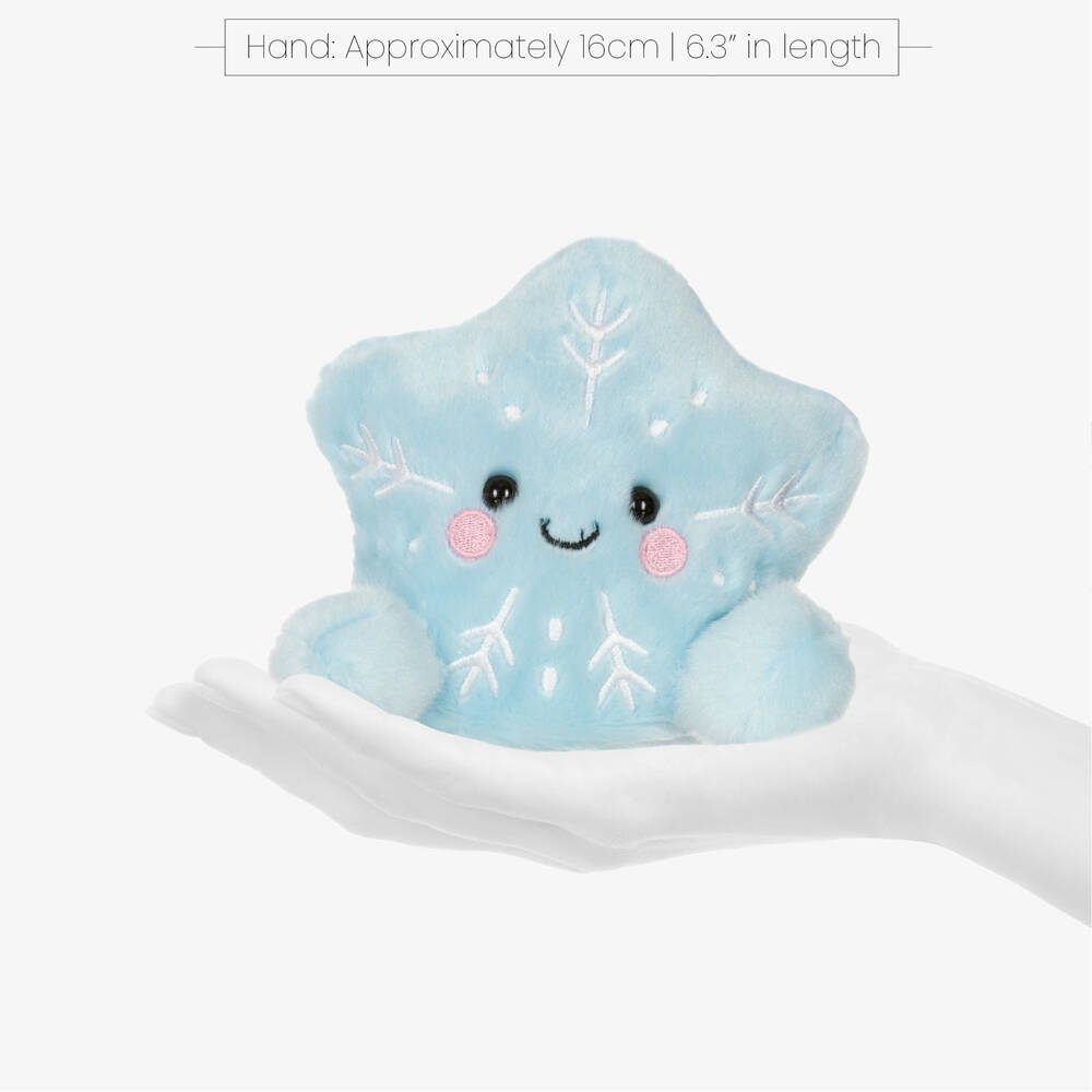 Aurora Друзья на ладошке-Голубая мягкая игрушка Снежинка (12см) | Childrensalon