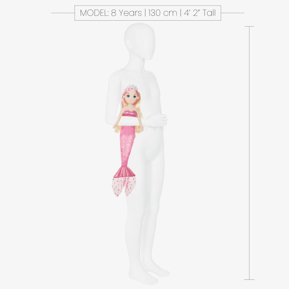 Aurora-Pink Soleil Mermaid Doll (51cm) | Childrensalon