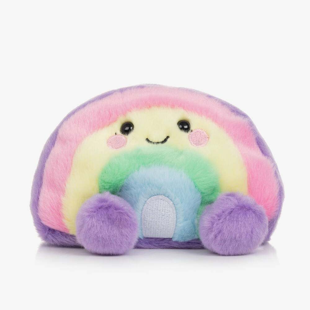 Aurora Palm Pals-Purple Vivi Rainbow Plush Soft Toy (12cm) | Childrensalon