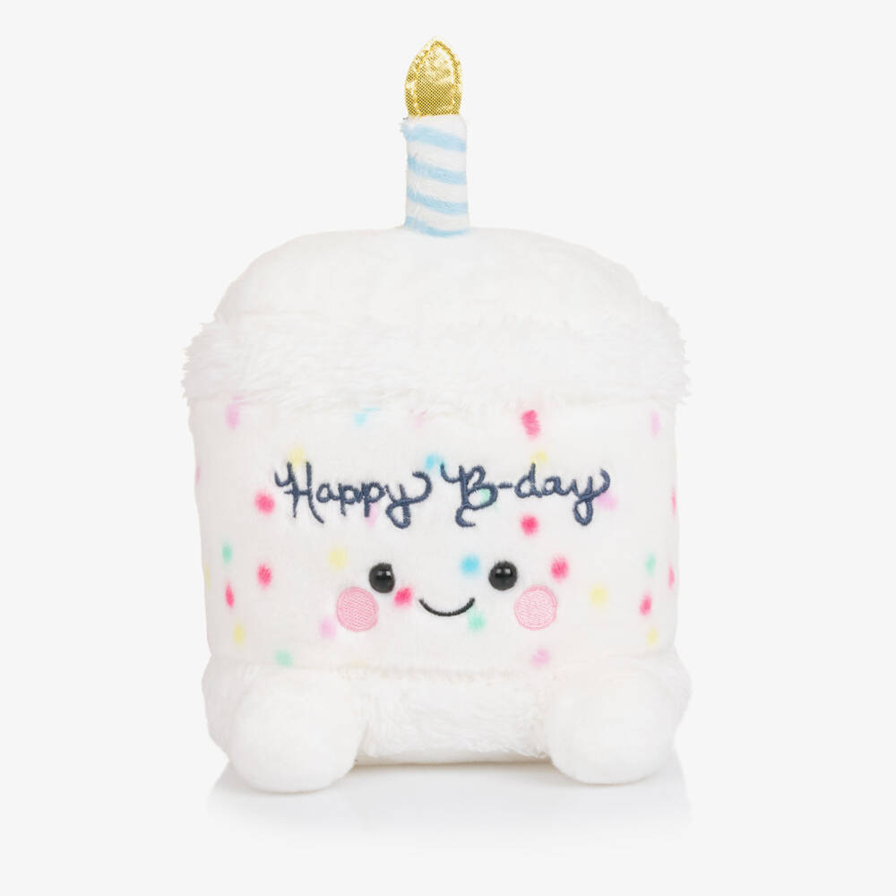 Aurora-White Happy Birthday Cake (20cm) | Childrensalon