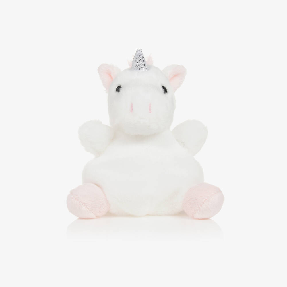 Aurora-White Sassy Unicorn Soft Toy (12 cm) | Childrensalon