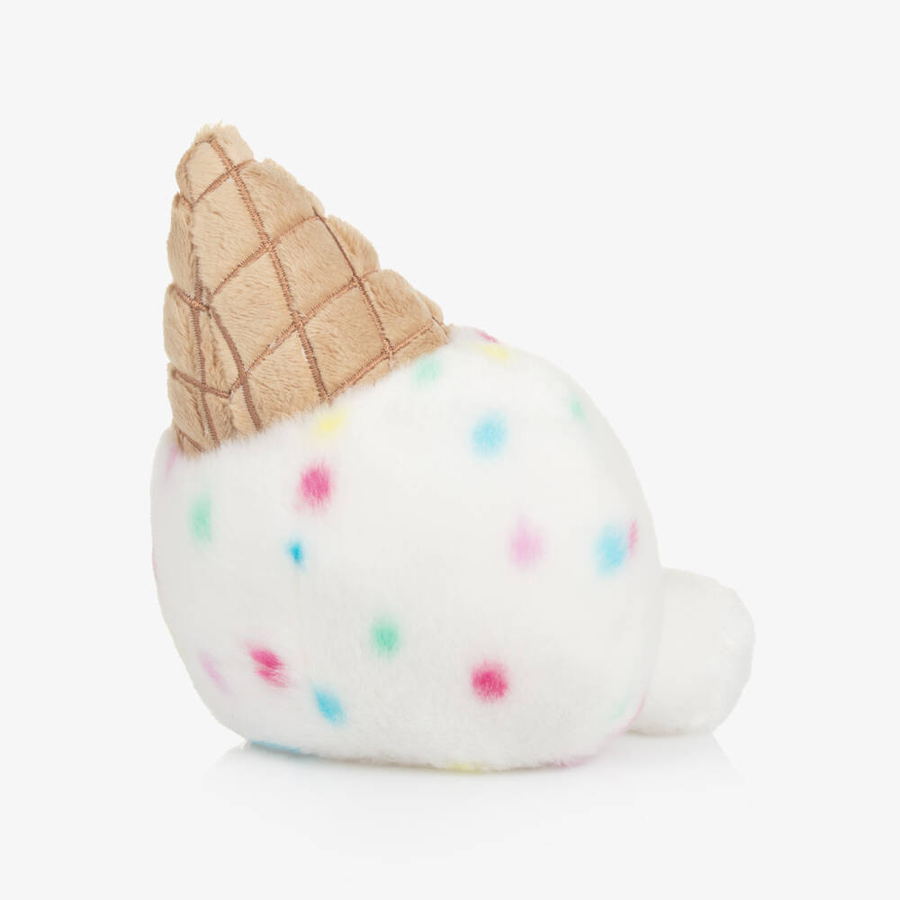 Aurora-White Sprinkle Ice Cream Soft Toy (14cm) | Childrensalon