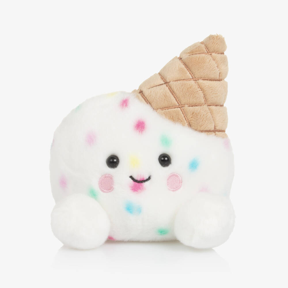 Aurora-White Sprinkle Ice Cream Soft Toy (14cm) | Childrensalon