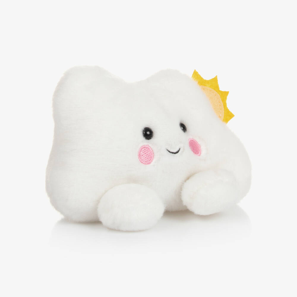 Aurora Palm Pals-White Summer Cloud Soft Toy (14cm) | Childrensalon