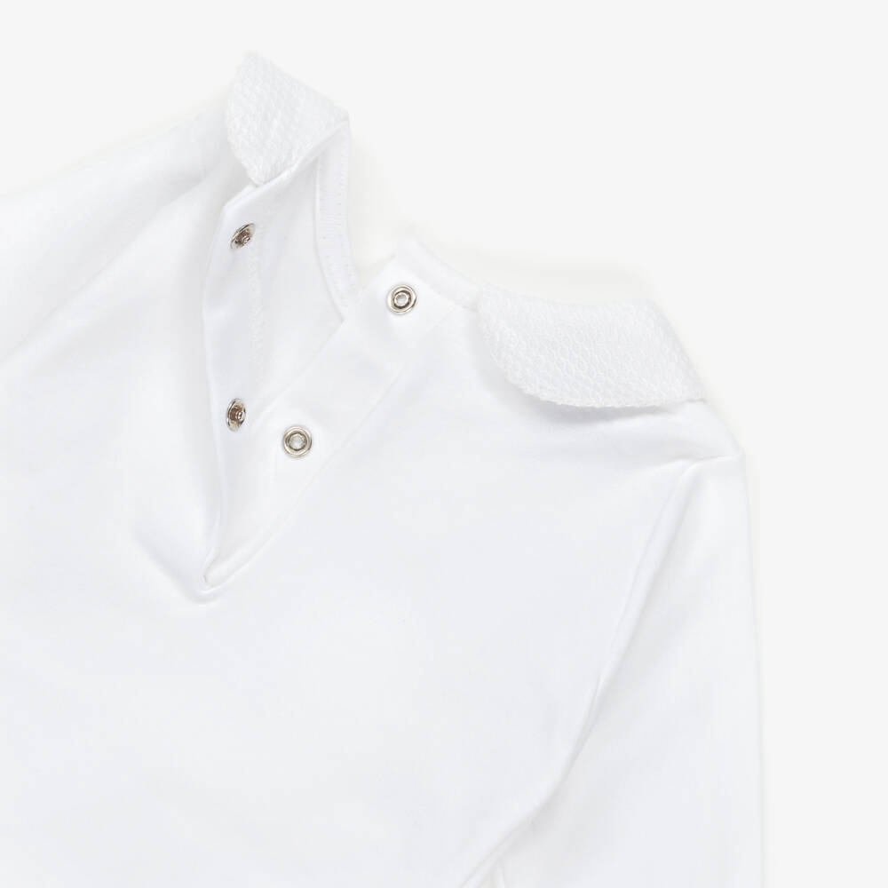 Babidu-Baby Boys Blue Knitted Wool Trouser Set with Pom-Pom | Childrensalon