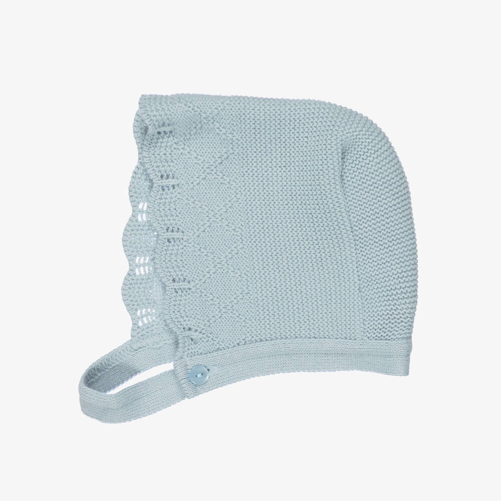 Babidu-طقم شورت بطبعة ورود محبوك لون أزرق للبنات الرضع | Childrensalon