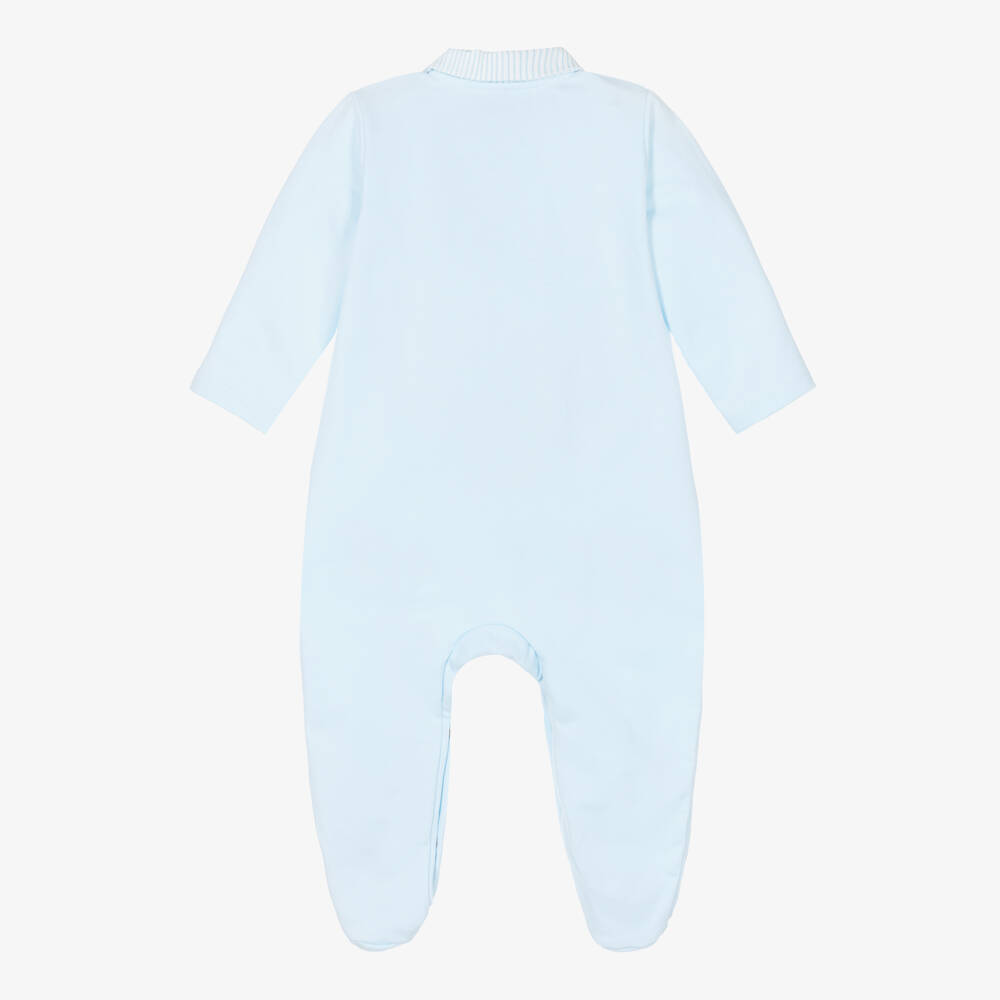 Babidu-Blue Boat Babygrow | Childrensalon
