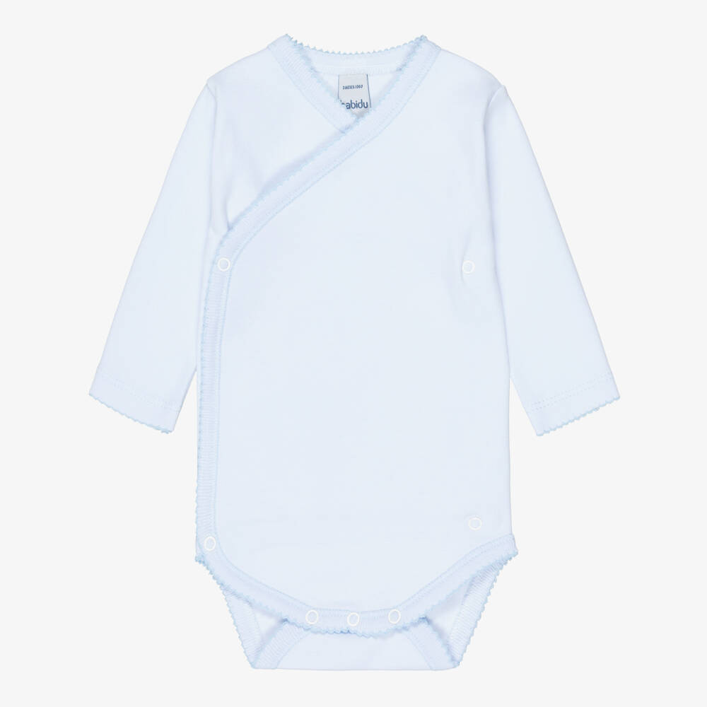 Babidu-Blue Cotton Bodyvest | Childrensalon