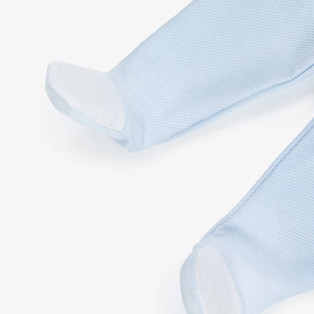 Babidu-أفارول بيبي غرو قطعتين قطن لون أزرق للأولاد الرضع | Childrensalon