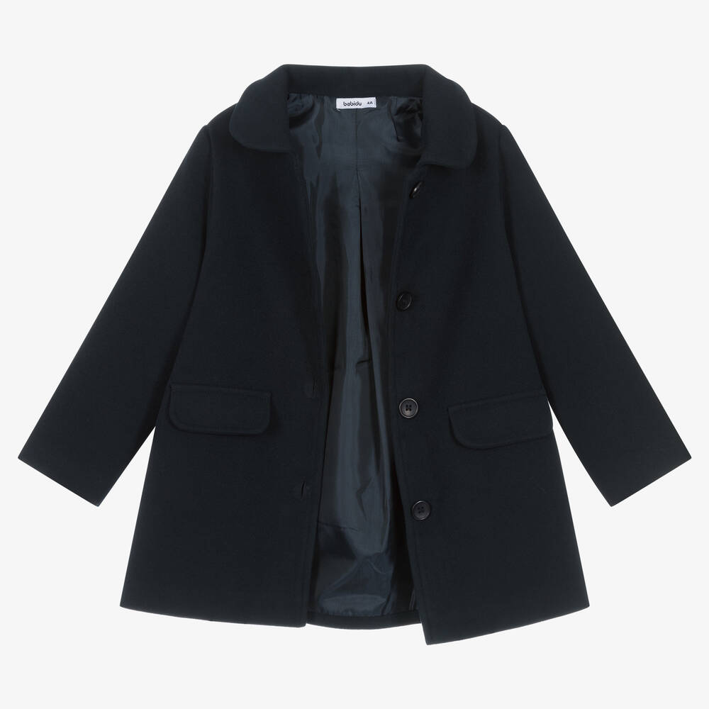 Babidu-معطف كلاسيك لون كحلي للأولاد | Childrensalon