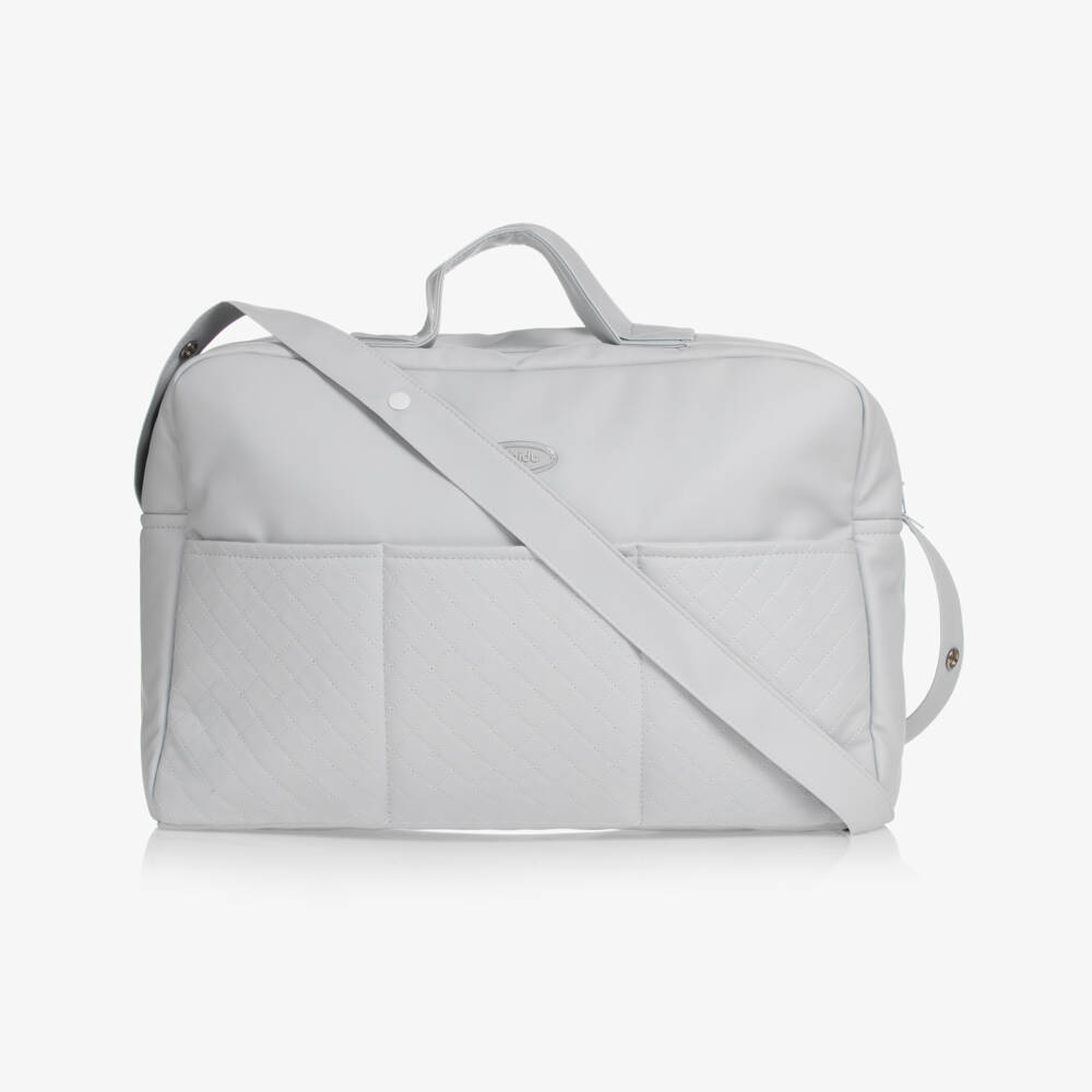 Babidu-Grey Baby Changing Bag (45cm) | Childrensalon