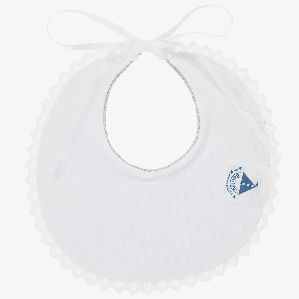 Babidu-Grey Cotton Baby Bib | Childrensalon