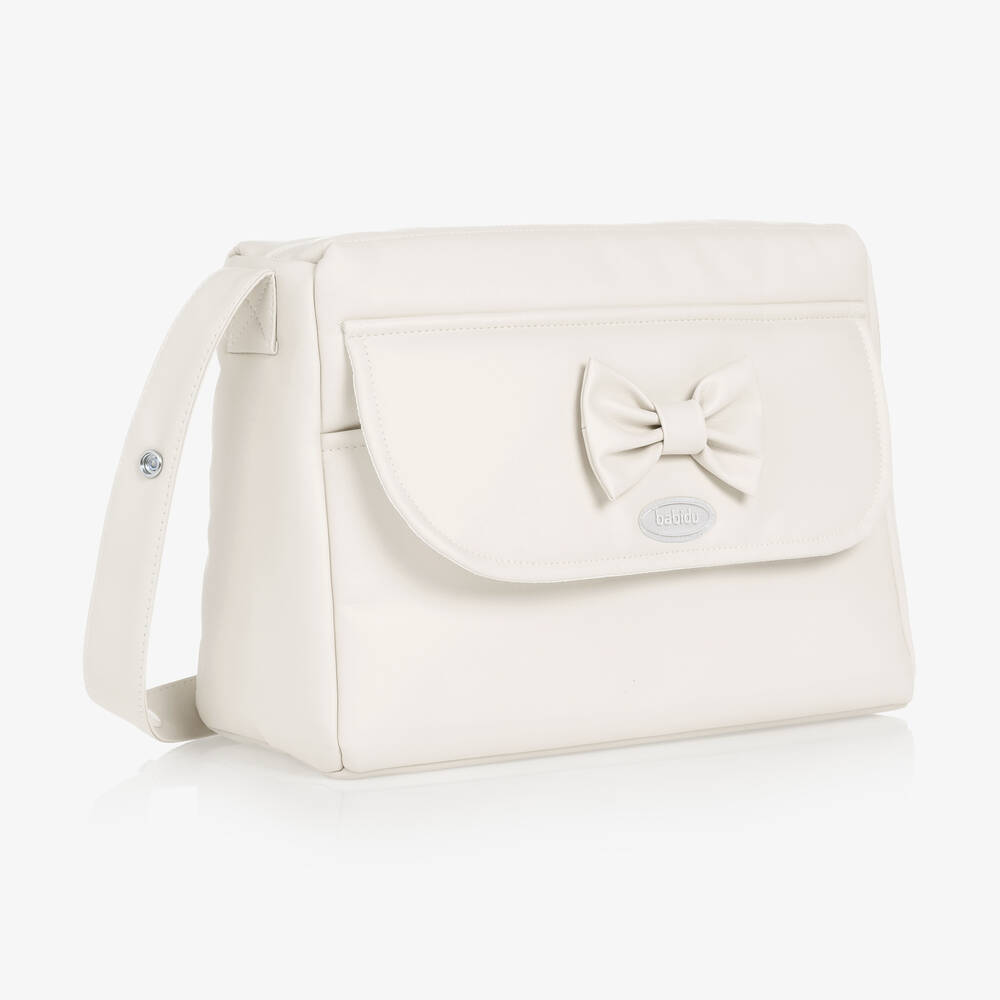 Babidu-Ivory Changing Bag (36.5cm) | Childrensalon