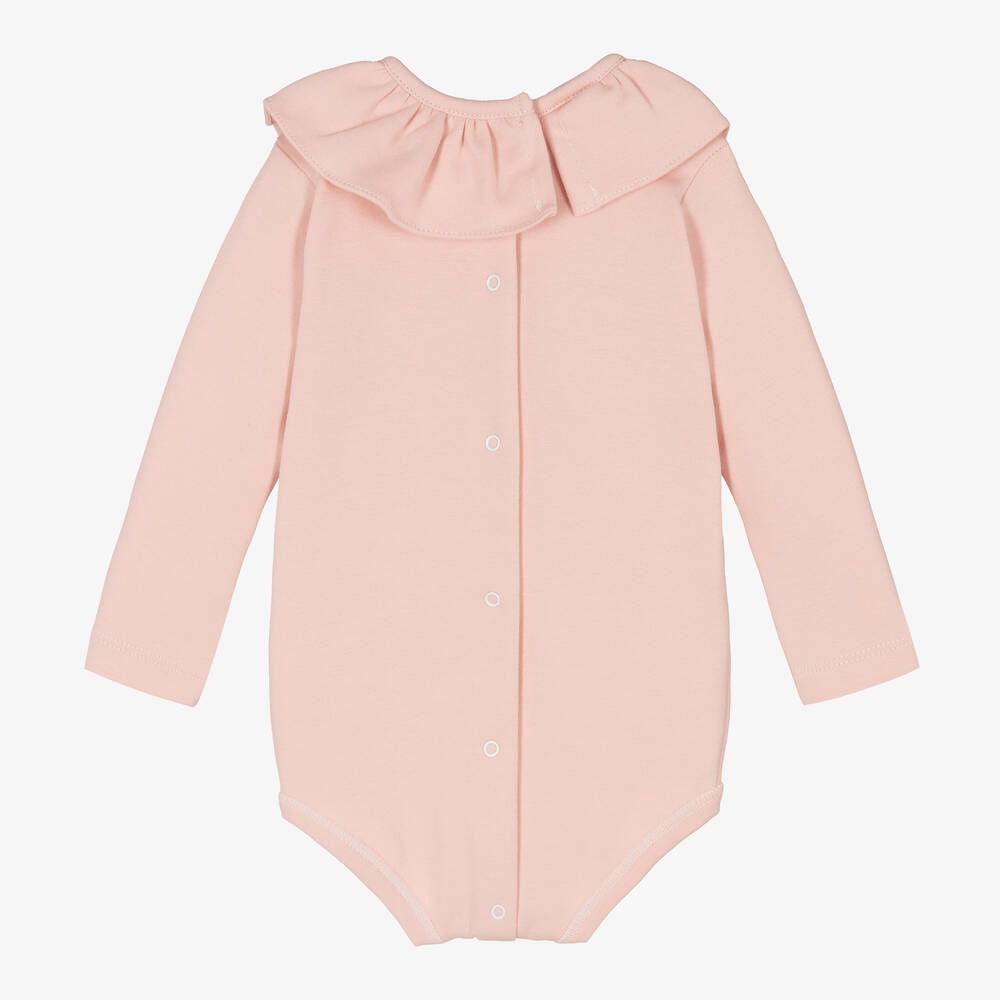 Babidu-Розовое хлопковое боди для малышей | Childrensalon