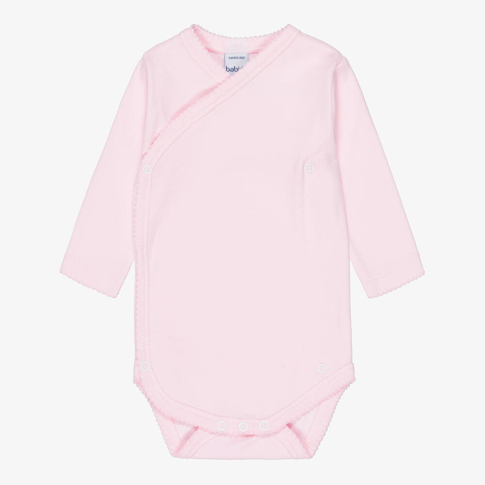 Babidu-Pink Cotton Bodyvest | Childrensalon