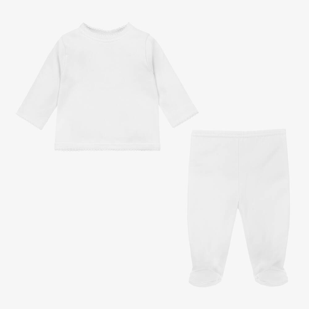 Babidu-Белый топ со штанишками для малышей | Childrensalon