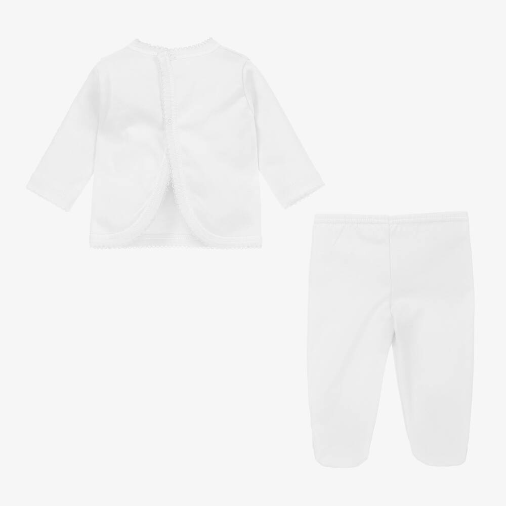 Babidu-Белый топ со штанишками для малышей | Childrensalon