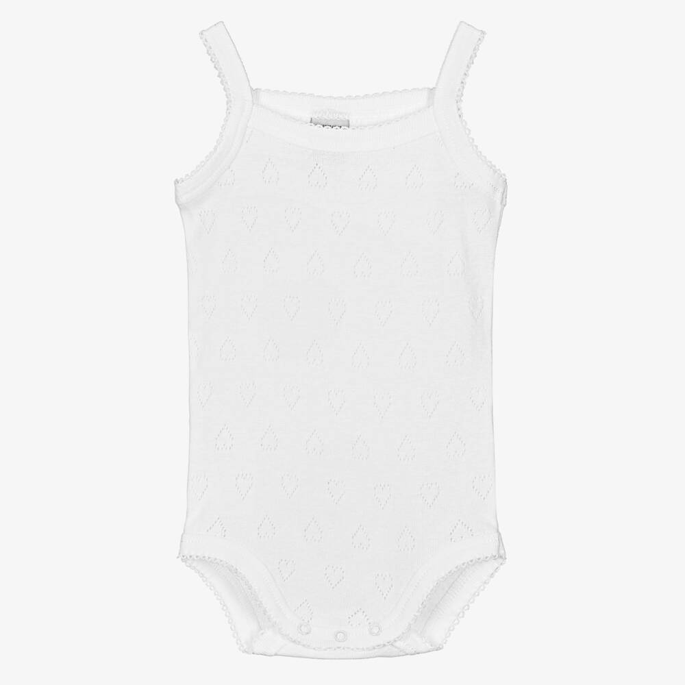 Babidu-Белое хлопковое боди для малышей | Childrensalon