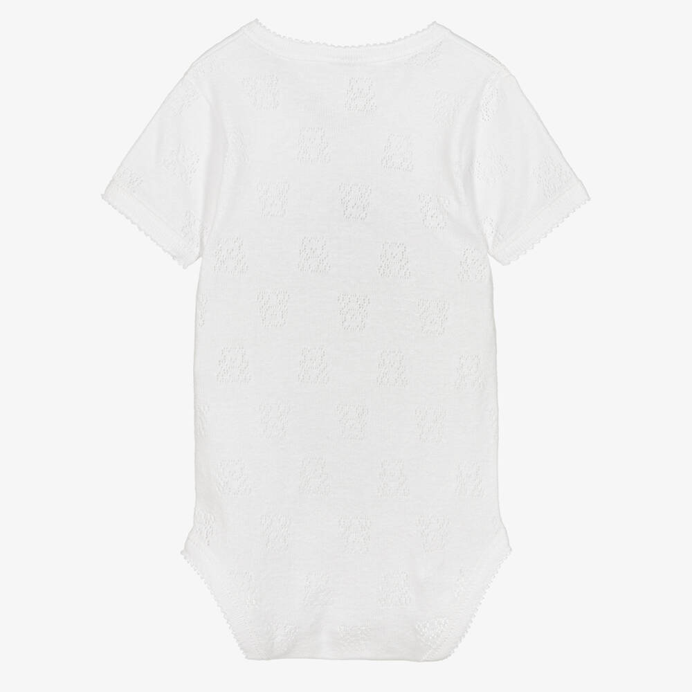 Babidu-Белое хлопковое боди для малышей | Childrensalon