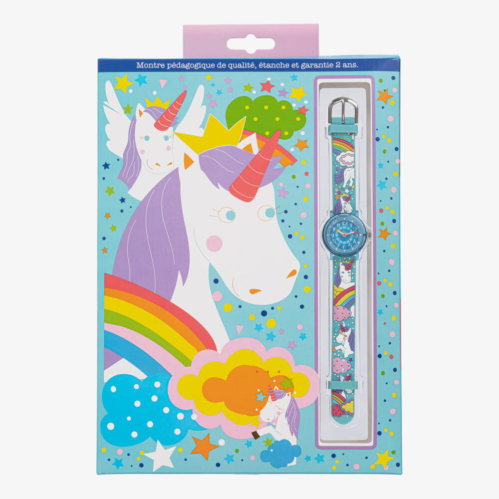 Baby Watch, Paris-Girls Blue Unicorn Watch | Childrensalon