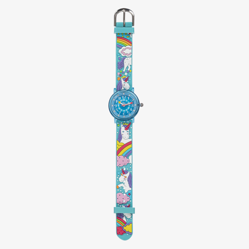 Baby Watch, Paris-Girls Blue Unicorn Watch | Childrensalon