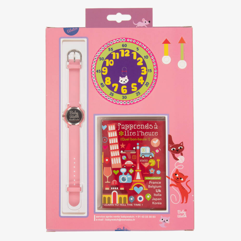 Baby Watch, Paris-Girls Pink Cats Watch | Childrensalon