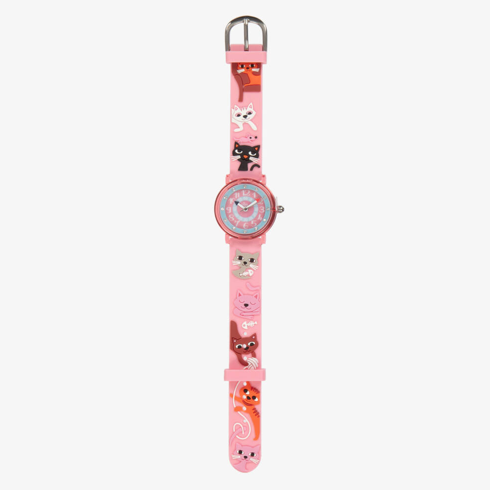 Baby Watch, Paris-Girls Pink Cats Watch | Childrensalon