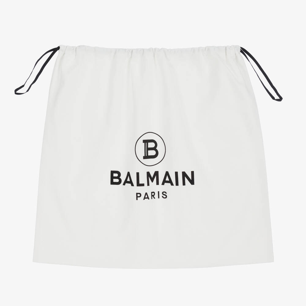 Balmain-Black Logo Changing Bag (40cm) | Childrensalon