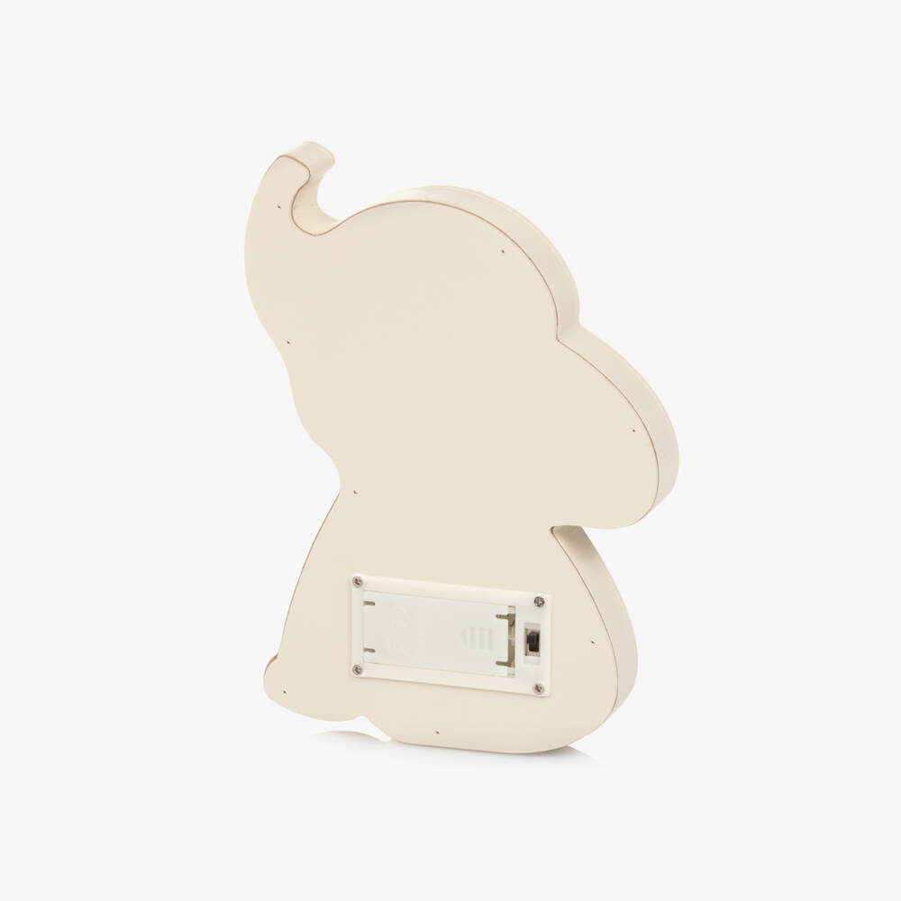Bam Bam-Beige Wood Elephant Nightlight (20cm) | Childrensalon
