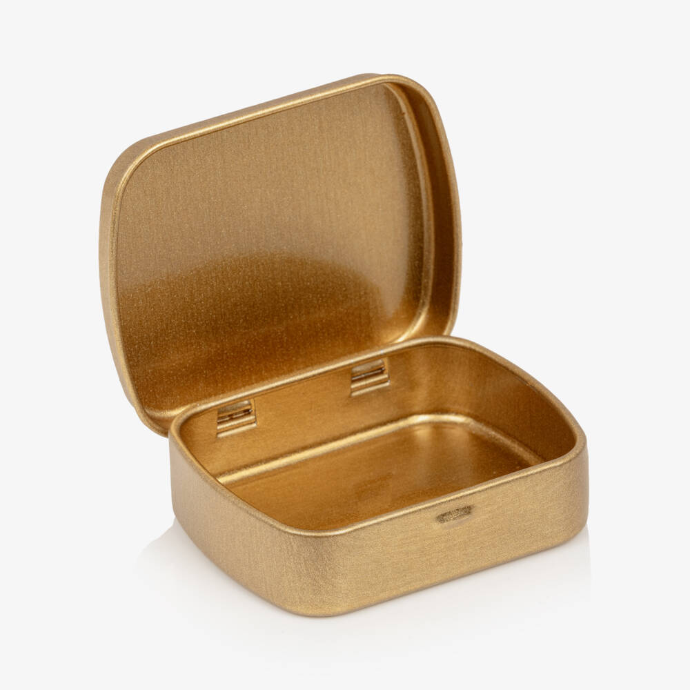 Bam Bam-صندوق تذكار لحفظ خصلة شعر لون الذهبي (5.5 سم) | Childrensalon